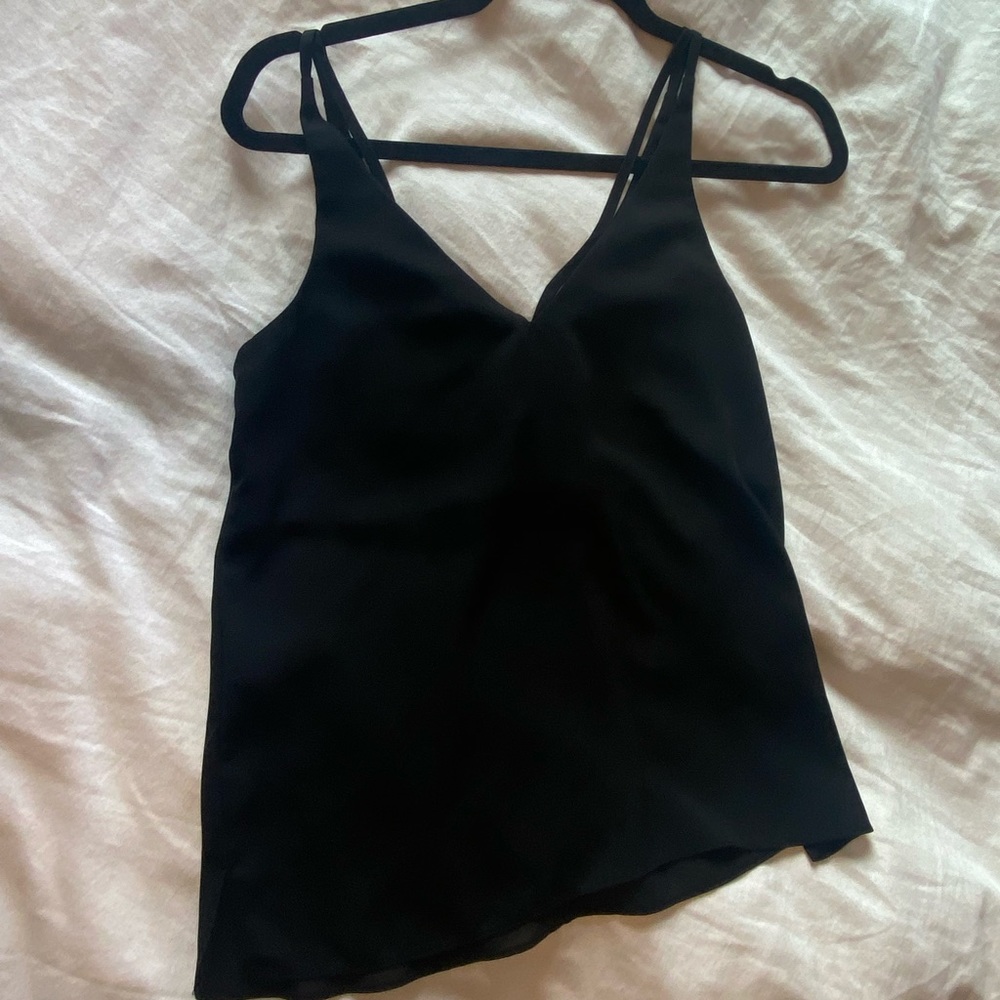 Black tank, low back